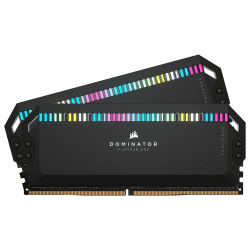 Memória DDR5 Corsair Dominator Platinum RGB, 32GB (2x16GB), Preto, 6000MHz, CMT32GX5M2E6000C36