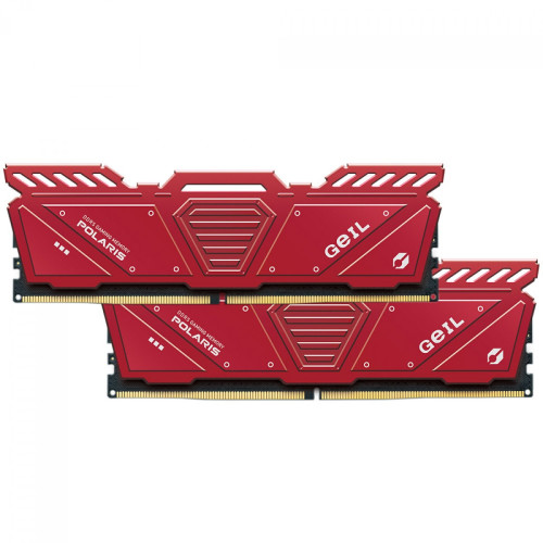 Memória DDR5 Geil Polaris, 32GB (2x16GB), 5200MHz, Red, GOR532GB5200C42DC