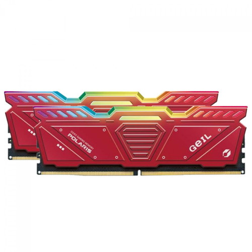 Memória DDR5 Geil Polaris RGB, 64GB (2x32GB) 4800MHz, Red, GOSR564GB4800C40DC