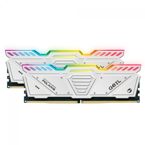 Memória DDR5 Geil Polaris RGB, 64GB (2x32GB) 4800MHz, White, GOSW564GB4800C40DC