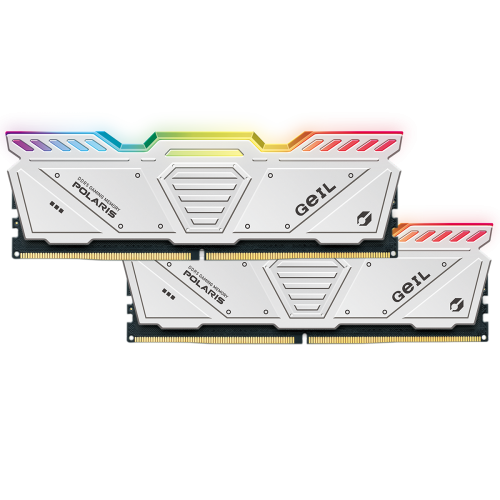 Memória DDR5 Geil Polaris RGB, 32GB (2x16GB), 5200MHz, White, GOSW532GB5200C42DC