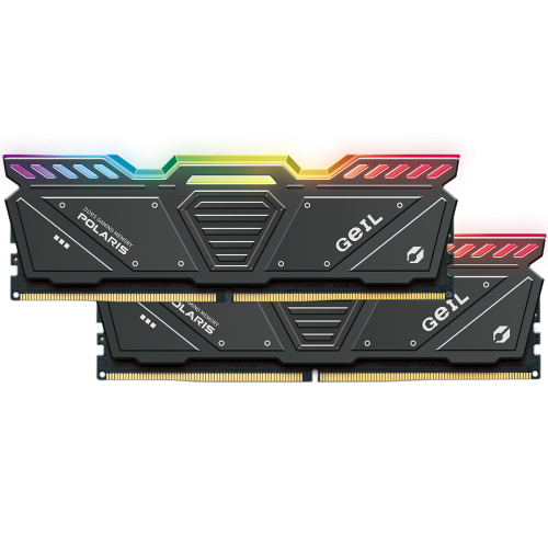 Memória DDR5 Geil Polaris RGB, 32GB (2x16GB), 6000MHz, Grey, GOSG532GB6000C38BDC