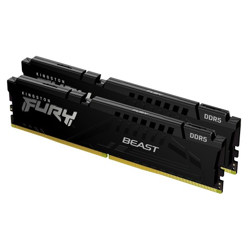 Memória DDR5 Kingston FURY Beast, 16GB (2x8GB), 6000MHz, Black, KF560C30BBEK2-16