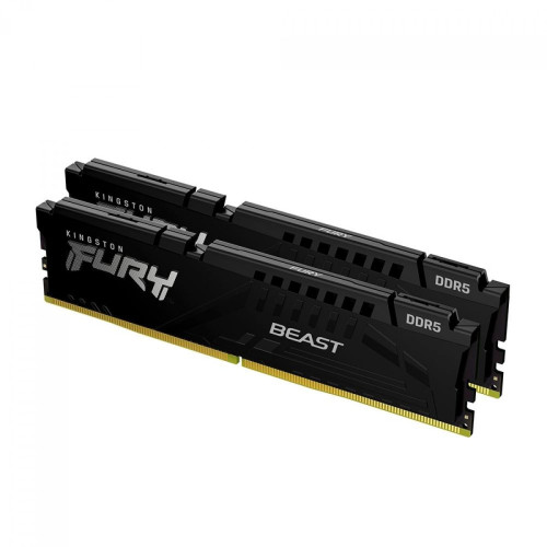 Memória DDR5 Kingston FURY Beast, 32GB (2x16GB), 5600MHz, Black, KF556C40BBK2-32