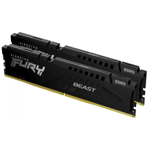 Memória DDR5 Kingston Fury Beast EXPO, 64GB (2x32GB), 6000Mhz, Black, KF560C36BBEK2-64