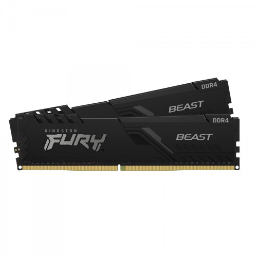 Memória DDR4 Kingston Fury Beast, 16GB (2x8GB), 3000Mhz, Preto, KF430C15BBK2/16