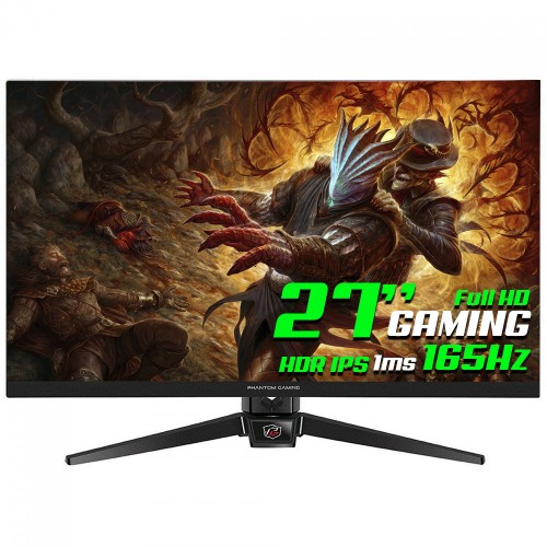 Monitor AsRock Phantom Gaming PG27FF1A, 27 Pol, Full HD, 1ms, 165Hz, IPS, HDR, 123% sRGB, FreeSync, HDMI/DP, 90LXA050-A0U1A0V - Open Box