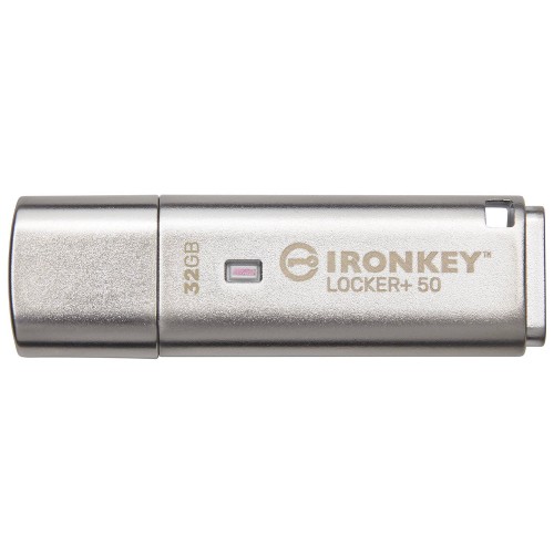 Pendrive Kingston IronKey Locker+ 50, 32GB, USB 3.2, KLP50/32GB