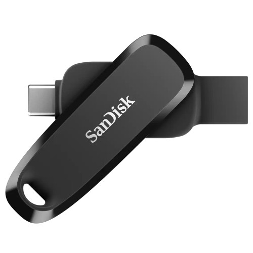 Pendrive SanDisk Phone Drive, 128GB, USB-C e USB 3.2, Preto, SDDDC6-128G-G46