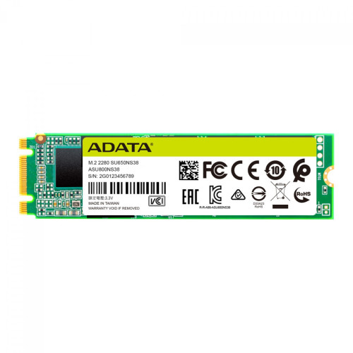 SSD Adata Ultimate SU650 512GB, M.2 2280, Leitura 550MBs e Gravação 510MBs, ASU650NS38-512GT-C