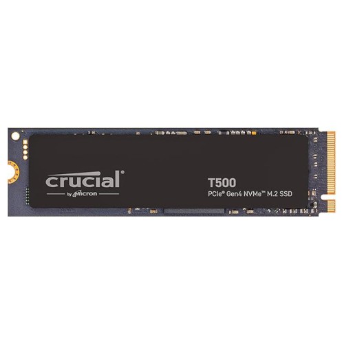 SSD Crucial T500, 500GB, M.2 2280, PCIe NVMe, Leitura 7200MBs Gravação 5700MBs, CT500T500SSD8