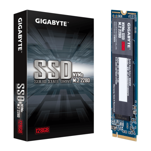 SSD Gigabyte, 128GB, M.2 2280, NVMe, Leitura 15500MBs e Gravação 550MBs, GP-GSM2NE3128GNTD