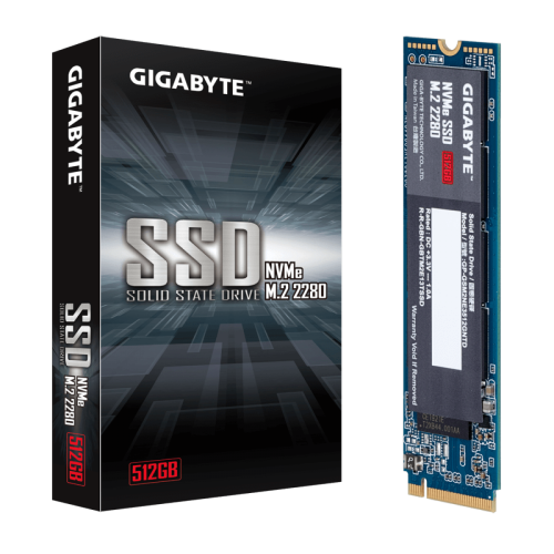 SSD Gigabyte, 512GB, M.2 2280, NVMe, Leitura 1700MBs e Gravação 1550MBs, GP-GSM2NE3512GNTD