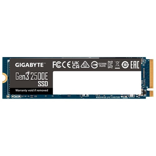 SSD Gigabyte Gen3 2500E, 1TB, M.2 2280, NVMe 1.3, PCIe 3.0x4, Leitura 2400MB/s, Gravação 1800MB/s, G325E1TB