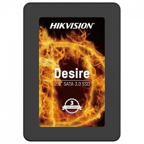 SSD Hikvision Desire, 128GB, SATA III, Leitura 500MBS e Gravação 370MBs, HS-SSD-E100/128G/DESIRE