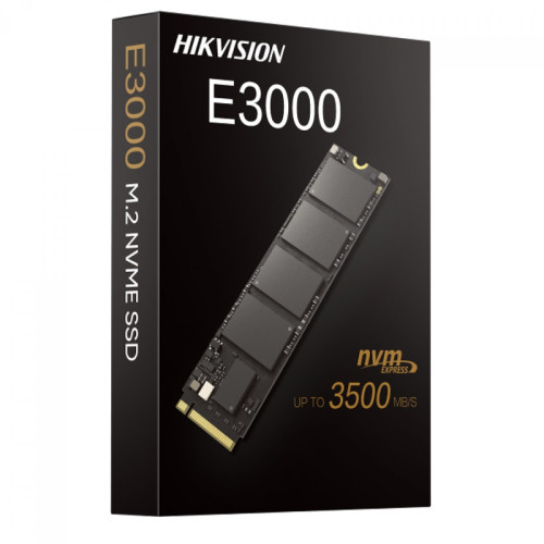 SSD Hikvision E3000, 512GB, M.2 2280, NVMe, Leitura 3476MB/s e Gravação 3137MB/s, HS-SSD-E3000/512G