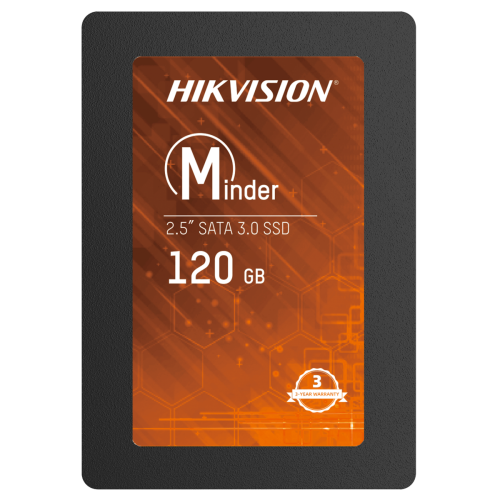 SSD Hikvision Minder, 120GB, Sata III, Leitura 460MBs e Gravação 360MBs, HS-SSD-Minder(S)/120G