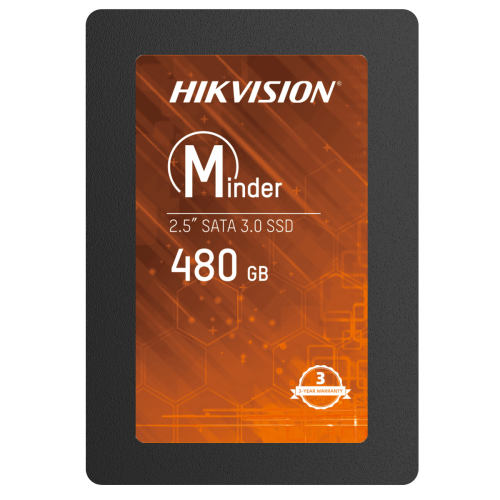 SSD Hikvision Minder, 480GB, Sata III, Leitura 550MBs e Gravação 470MBs, HS-SSD-Minder(S)/480G