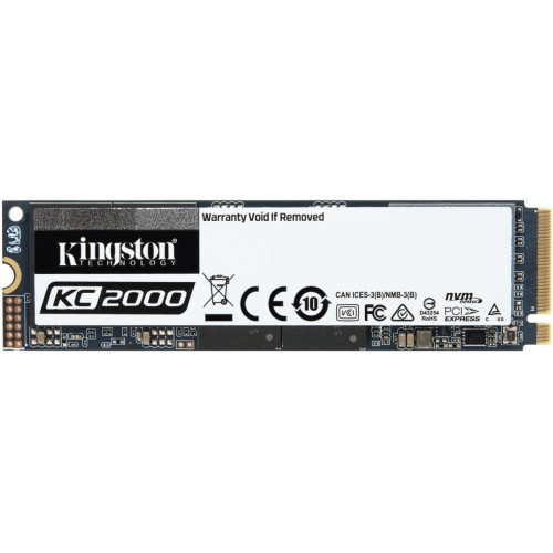 SSD Kingston KC2000 500GB, Leitura 3000MBs e Gravação 2000MBs, SKC2000M8/500G