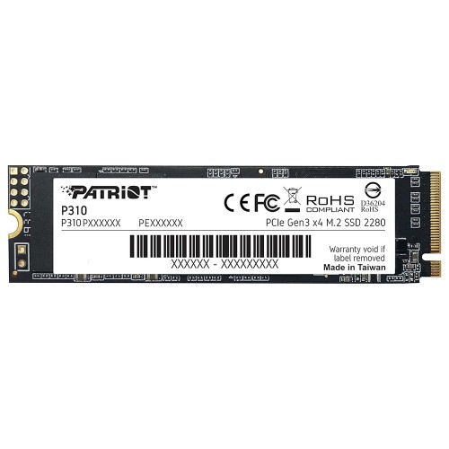SSD Patriot P310, 480GB, M.2 NVME, Leitura 1700MBs e Gravação 1500MBs, P310P480GM28