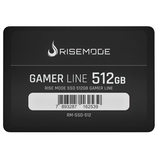 SSD Rise Mode Z Series, 512GB, Sata III, Leitura 530MB/s e Gravação 520MB/s, RM-SSD-512
