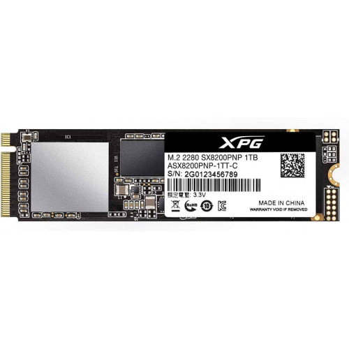 SSD XPG SX8200 PRO 1TB, M.2 2280, Leitura: 3500MBs e Gravação: 3000MBs, ASX8200PNP-1TT-C