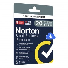Antivírus Norton Small Business Premium 500GB, 20 Dispositivos, 12 Meses ESD, Digital para Download, 21460295