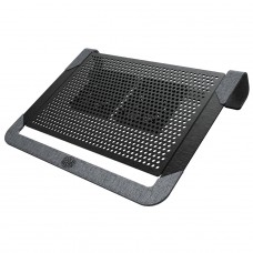 Base Para Notebook Cooler Master Notepal U2 Plus V2, até 17", Com 2 Ventoinhas de 80mm, Preto, MNX-SWUK-20FNN-R1