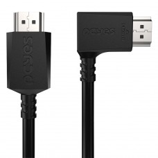 Cabo HDMI 2.1 PCYes, 8K 3D, Com Conector 90º, 60Hz, 2 Metros, PHM21-2H-PVC01