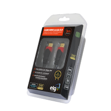 Cabo HDMI ELG 2.0, 4K ULTRA HD 3D, 3 Metros, HS2030