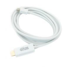 Cabo Mini DisplayPort para HDMI, 1,8m, 1080P, Pure Power, Branco, PP-MDP-004