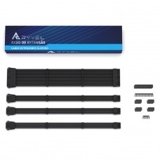 Cabos Extensores Sleeved Ryvel, Banhado a Ouro, 30cm, RY-CS-BL