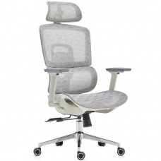 Cadeira de Escritório Dr. Office Business Pro, Cinza, Mesh, 3D, Altura Ajustável, DR-CH-BPR3DGH