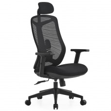 Cadeira de Escritório Dr. Office Easy Pro, Preta, Mesh, Ajustável, DR-CH-EPR1DBF