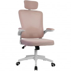 Cadeira De Escritório Dr. Office Handy, Ajustável, Ergonômica, Mesh, Rosa, DR-CH-HDN1DWP