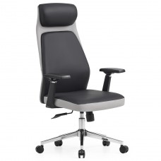 Cadeira de Escritório Dr. Office Neo, Ajustável, 3D, Reclinável, Preto e Cinza, DR-CH-NER3DBGL