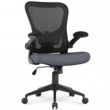 Cadeira De Escritório DT3 Vita, Ajustável, Ergonômica, Mesh, Preto e Cinza Escuro, 13906-9