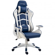 Cadeira Gamer MyMax MX5, Ajustável, 2D, Branco e Azul Marinho, MGCH-MX5/BLMR