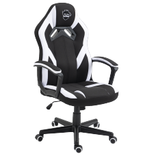Cadeira Gamer Ninja Genin, Tecido, Preta e Branca