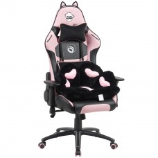 Cadeira Gamer Ninja MewMew Pro Edition, Reclinável, 3D, Preta e Rosa, GN-CH-MPR3DBPL