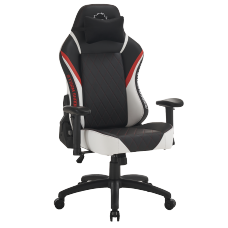 Cadeira Gamer Ninja Storm Shadow, Reclinável, Preta, Branca e Vermelha