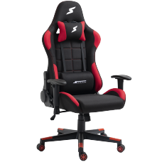 Cadeira Gamer SuperFrame Speed, Reclinável, Tecido, Preto e Vermelho