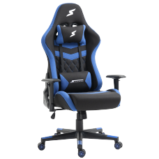 Cadeira Gamer SuperFrame Sport, Reclinável, 2D, Preta e Azul