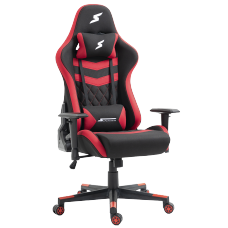 Cadeira Gamer SuperFrame Sport, Reclinável, 2D, Preta e Vermelha