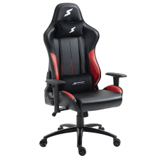 Cadeira Gamer SuperFrame Taycan, Reclinável, Preto e Vermelho