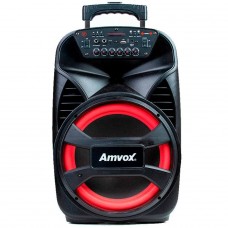 Caixa de Som Amplificada Amvox ACA 480 Viper II, Bluetooth, 480W, Múltiplas Conexões, Preto, ACA480