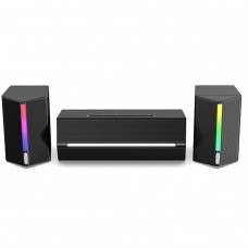 Caixa De Som Gamer Fifine Ampligame A22, Estéreo 2.1, RGB, Bluetooth, USB, 3.5, Preto