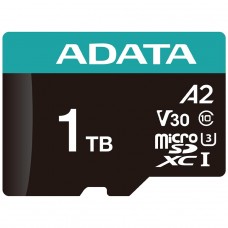Cartão De Memória Adata Premier Pro MicroSDXC/SDHC UHS-I, 1TB, Classe 10, Com Adaptador, AUSDX1TUI3V30SA2-RA1
