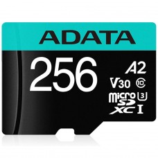 Cartão De Memória Adata Premier Pro MicroSDXC/SDHC UHS-I, 256GB, Classe 10, Com Adaptador, AUSDX256GUI3V30SA2-RA1