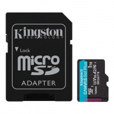 Cartão de Memória Kingston Canvas Go Plus, MicroSD 1TB, Com Adaptador, SDCG3/1TB